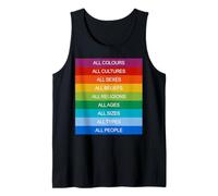 Inclusion Société Moderne Diversité Amour Arc-en-Ciel LGBTQ+ Débardeur