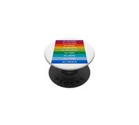 Inclusion Société Moderne Diversité Amour Arc-en-Ciel LGBTQ+ PopSockets PopGrip Adhésif