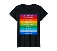 Inclusion Société Moderne Diversité Amour Arc-en-Ciel LGBTQ+ T-Shirt Graphique avec Valeur
