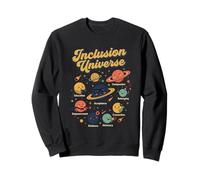 Inclusion Universe Planet Space Awareness Graphic Sweatshirt