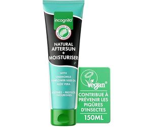 Incognito After Sun Moisturiser - 150ml - 2 in 1 Aftersun and Moisturiser For Soft Skin & Body - Helps prevent insect bites - Travel Friendly Organic Aftersun Moisturiser