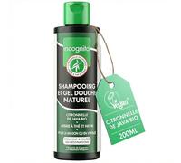 Incognito Gel Douche & Shampoing Java Citronella 200 ml - 2 en 1 Naturel - Aide à Repousser Moustiques et Insectes - Favorise des Cheveux Forts et une Peau Saine - Convient aux Femmes et aux Hommes