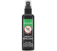 Incognito Insect Repellent Spray, 100ml - Natural DEET Free, Shields from Wide Range of Biting Insects. Clinically proven protection from Ticks & Dengue carrying mosquitoes, Organic Mosquito Repellent
