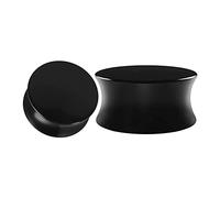 Inconnu 2 PCSPlug Tunnel Écarteur 20mm Piercing Tunnel Acrylique 3/4 inch Forme Ronde Noire Piercing Tunnels Ear Gauges Elargisseur Piercing Bijoux Ecarteur Piercing