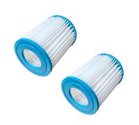 Inconnu 2 Pièces Cartouche de Filtre de Piscine Filtre à Eau de Piscine pour Bestway Taille I, Bleu-Blanc, 8 x 9 cm