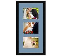 Inconnu Cadres Photos pêle mêle multivues 3 Photo(s) 20x15 Passe Partout, Cadre Photo Mural 30x60 cm Noir, 3 cm de Largeur