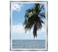 Inconnu Caisse américaine 40x80 / 80 x 40 Cadre Caisse Americaine Blanc Argent, 4 cm de Largeur, Cadre en Bois Cadre pour Une Toile Seulement