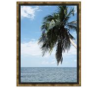 Inconnu Caisse américaine Format Marine 4 19x33 / 33 x 19 Cadre Caisse Americaine Noir Or, 4 cm de Largeur, Cadre en Bois Cadre pour Une Toile Seulement