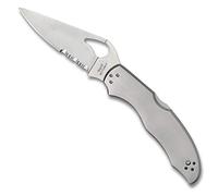 Inconnu Couteau Byrd Knife HARRIER 2 BY01PS2 lame semi-dentée acier 8Cr13MoV manche 11 cm inox gris