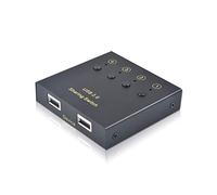 Inconnu eKL Commutateur USB 4 Ordinateurs partageant 2 appareils USB 2.0 périphérique Switcher Box Hub pour Souris, Clavier, Scanner, imprimante