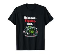 Inconnu Flipping Out Cute UFO Alien Lab Pun T-Shirt