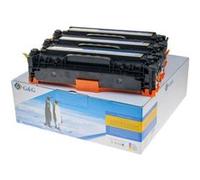 Inconnu G&G Printing Lot de 2 Toners compatibles avec HP 125A, 128A, CF373AM, CF371AM et Cyan, Magenta, Jaune G