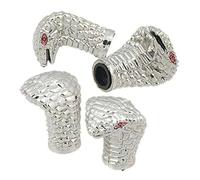 Inconnu hotrodspirit - Bouchon Valve de Roue (x4) Serpent Cobra Auto Moto Chrome