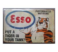 Inconnu hotrodspirit - Plaque Esso Tigre dans Le Moteur pub Metal tole Deco Garage