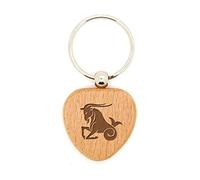 Inconnu Porte n Bois Gravure Laser Capricorne Coeur