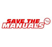 Inconnu Vinyle de coupe autocollant Save The Manuals 15 x 3 cm (Rouge)