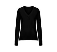 Incontro Firenze, Pull Femme Noir Col en V en Viscose d'Été, Élégant Respirant et Confortable, Made in Italy