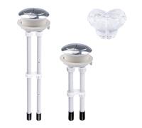 INCREWAY 1 ensemble de boutons de réservoir d'eau de toilette de 48 mm, bouton de chasse d'eau réglable, compatible avec TOTO Kohler American Standard Water Ridge Twfords Geberit