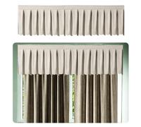 INCREWAY 1 rideau occultant noir plissé beige | Rideau occultant beige de 160 × 40 cm, traitement de fenêtre bloquant la lumière, housse décorative simple pour chambre à