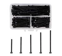 INCREWAY 150 pièces Kit de vis M3, Longueur 30/35/40/45 / 50mm 12,9 grade en acier allié Vis d'assemblage à tête à six pans creux avec boîte de rangement