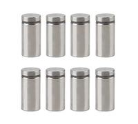 INCREWAY 8 pcs Publicité Vis, 25 x 50 mm En Acier Inoxydable Verre Standoff Fixations Boulons Titulaire Vis Signe Publicité Nails Matériel Montures Vis Frameless Standoff Clamp Pour Verre