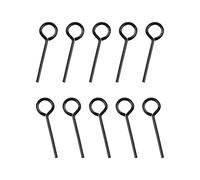INCREWAY Lot de 10 clés hexagonales standard de 0,3 cm avec boucle complète, style porte-clés, clé Allen, clé de porte pour barre poussoir, barres de panique, porte de sécurité, métal massif
