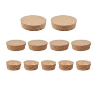 INCREWAY Lot de 11 bouchons coniques en liège pour bouteille de vin de grande taille, bouchons en bois doux naturel pour bouteille de vin, verre, bocal