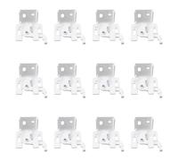 INCREWAY Lot de 12 supports de fixation pour stores romains, avec design pivotant, cadre de fixation araignée
