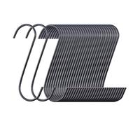 INCREWAY Lot de 30 crochets pour revêtement en poudre, crochets en forme de S pour peinture par pulvérisation, crochet en métal pour organiser la maison, la cuisine, le garage, le jardin, le stockage