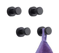 INCREWAY Lot de 4 crochets autocollants ou perforés pour cadre photo, petits miroirs, œuvres d'art, serviettes, clés