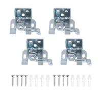 INCREWAY Lot de 4 supports de fixation pour stores romains, avec design pivotant, pour stores vénitiens araignée, cadre de fixation pour fixation sur le dessus ou le visage