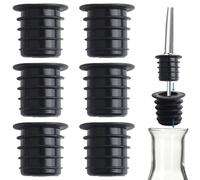 INCREWAY Lot de 6 adaptateurs pour bec verseur de liqueur, compatibles avec les grandes bouteilles d'huile d'olive et de liqueur, convertissent les bouteilles avec un goulot jusqu'à 25 mm