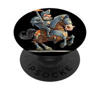 Incroyable Cavalier Chevalier pour Chevaux et Amateurs médiévaux PopSockets PopGrip Adhésif
