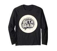 Incroyable emblème bêta cérébral pour Adultes et Enfants Manche Longue