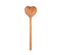 Incroyable ensemble d'ustensiles de cuisine durables en bois - Spatule élégante - Ustensiles de cuisine réutilisables pour la préparation quotidienne - Surface naturelle résistante à la chaleur