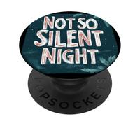 Incroyable Logo Not So Silent Night pour Discours de Noël Coquin PopSockets PopGrip Adhésif