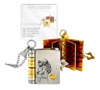 Incroyable médaillon avec message caché pour ma fille - Pendentif en forme de cœur réglable de la part de maman et papa, 7.0*5.0*2.0