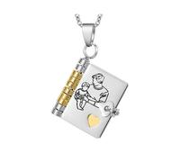 Incroyable médaillon avec message caché pour ma fille - Pendentif en forme de cœur réglable de la part de maman et papa, 7.0*5.0*2.0