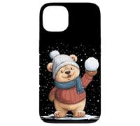 Incroyable Nounours en Hiver pour Les Amateurs de batailles de Boules de Neige Coque pour iPhone 13
