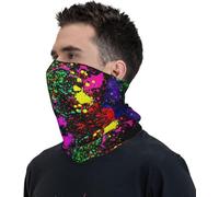 Incroyable Peinture Éclaboussée Bandana 26X30Cm Respirant Cache-Col Élastique Décoration Faciale pour Extérieur Course À Pied Vélo