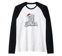 Incroyable Père Noël glacé avec Chapeau pour Noël Coquin Manche Raglan