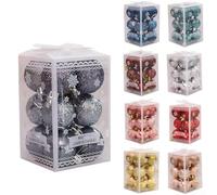 Incroyable variété Obtenez ce lot de 12 boules décoratives en PVC pour votre prochaine célébration (rouge)