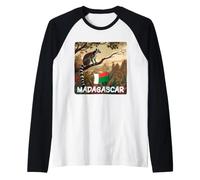 Incroyables Couleurs de Madagascar avec lémurien et Costume de Nature Manche Raglan