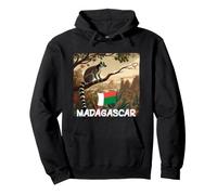 Incroyables Couleurs de Madagascar avec lémurien et Costume de Nature Sweat à Capuche