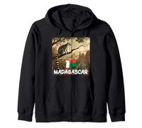 Incroyables Couleurs de Madagascar avec lémurien et Costume de Nature Sweat à Capuche