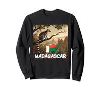 Incroyables Couleurs de Madagascar avec lémurien et Costume de Nature Sweatshirt