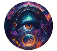 Incroyables Puzzles d'images 1000 pièces pour Adultes Puzzles sphériques pour Planche 100% recyclée Premium 26,5x26,5 Pouces