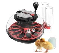 Incubateur à œufs avec éclosion des œufs de poule, contrôle automatique de la température, 12 œufs, outil de culture avec couvercle transparent, design d'éclairage LED pour poulet, canard, pigeon