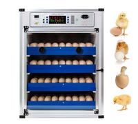 Incubateur automatique d'oeufs avec contrôle de température et retourneur pour éclosion de poulets et de cailles, kit de volaille de ferme avec affichage LED