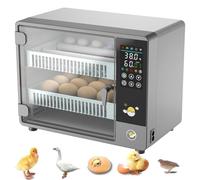 Incubateur automatique d'œufs, 24/50 œufs de canard, couveuse d'écloserie avec contrôle de la température/humidité et écran tactile numérique, outil d'incubation automatique des œufs, pour poulet